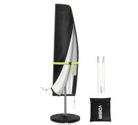 VDISRR Housse Parasol 265x40/70/50CM, 420D Tissu Oxford Housse Parasol de Jardin Exterieur Déporté avec Fermeture Éclair Perche Télescopique pour Parasol Ø 2-4m Imperméable, Coupe-Vent, Anti-UV