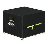 VDISRR Housse Table De Jardin avec évent, 420D Oxford Tissu Housse Salon de Jardin 150x150x75cm, Housses pour Mobilier Bâche de Protection pour Meubles Imperméable, Coupe-Vent, Anti-UV, Indéchirable