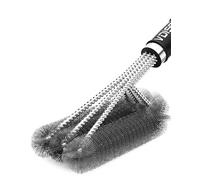 VDISSR Brosse Barbecue en Acier Inoxydable, 3-in-1 Brosse Nettoyage Barbecue PP Thermique Manche D'isolation Brosses à Barbecue, 45.5cm Grill Brush daptée à Tous Les Types de barbecues
