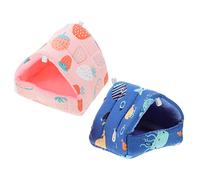 VDLLQYN, 2 pièces nid de Hamster Coton Hamster nid de Couchage Hamster Rat cachette Grotte Hamster Cage Animal de Compagnie C,Nids pour Petits Animaux