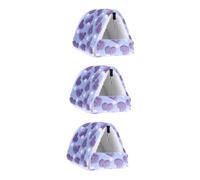 VDLLQYN, 3 pièces lit for Animaux de Compagnie Maison cochons d'Inde lit d'Inde Petit Animal de Compagnie Hamster nid Petits Animaux Maison Hamster nid Chaud Hamster,Nids pour Petits Animaux