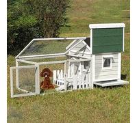 VDLLQYN, Cage d'intérieur for Lapin, Cage for Chien, Maison for Lapin, clôture intérieure for Chien, Cage à Lapin en Bois avec Pente, Toit étanche ouvrant for Petits Animaux ,Caisse pour Chien