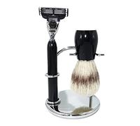 VDLLQYN, Porte-rasoir Supports de brosse de rasoir pratiques for hommes, Kit de support de brosse de rasage classique de mode, ensemble d'outils de toilettage de bol de savon de tasse de mousse de ras