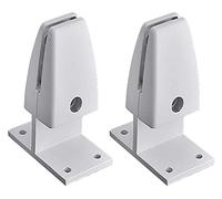 VDLLQYN, Support de cloison, 2 pièces Clip d'écran Fixe de déflecteur Clip de séparation de Bureau Clip Fixe écran en Verre Clip Fixe Clip d'écran en Alliage,Support de cloison(T Bottom Shape)