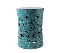 VDLLQYN, Tabouret en céramique for la Maison, Tabouret de Tambour, Chaise en Porcelaine à Motif de Nuage de Bon augure Chinois, jetée brodée Liangdun.,Tabouret en céramique