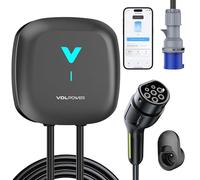VDLPOWEREU Chargeur ev Type 2, 32A 7KW 6M Monophasé Wallbox avec APP Prend en Charge la Connexion Standard Bluetooth et WiFi pour la Station de Charge ev Prise IEC 62196-2 Standard pour BEV/PHEV