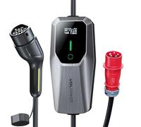 VDLPOWEREU Chargeur Voiture Electrique,11KW EV Chargeur Type 2, EV Chargeur Station de Charge Mobile Wallbox Ajustable 6-16A 5 Mètre, Câble de Charge Compatible avec EV PHEV