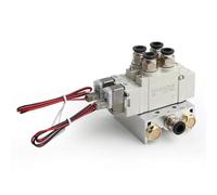 VDOQTLJT Combinaison d'électrovannes DC12V DC24V AC110V AC220V Vanne de Commande de Cylindre SY3120-5LZD-M5 SY3120-3LZD-M5 4LZD 6LZD-M5(6 Combinations)