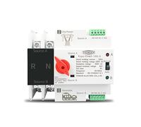 VDOQTLJT Commutateurs sélecteurs électriques à Transfert Automatique monophasé ATS 220 V for Rail DIN, Double Alimentation, ininterrompus, 2P 63 A, 100 A, 125 A