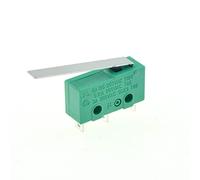 VDOQTLJT Pièces de Rechange Interrupteur à Bascule 5PC Micro interrupteurs Fin Course 3 Broches NO + NC SPDT 3A/5A 250VAC Mini 17mm 29mm Long Levier Rouleau d'arc Microswitches(29mm Lever)