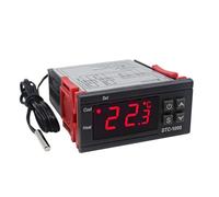 VDOQTLJT Thermostat numérique LED STC-1000, régulateur de température AC 110V 220V 10A, à Deux Relais avec Chauffage(Kt1000 12v)