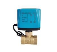VDOQTLJT Vanne à Boisseau sphérique électrique 3/4", 2 Voies, Filetage intérieur, Couple de Serrage 8 N·m, Laiton, 20 Positions, 12 V, 24 V, 110 V, 220 V CA/CC(12VDC-Normally Closed)