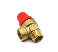 VDOQTLJT Vanne de sécurité en Laiton, Filetage mâle/Femelle 1/2" BSP, soupape de décharge de Pression for Chauffe-Eau Solaire(3bar)