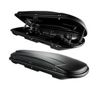 VDP Coffre de Toit Xtreme 400 Black Coffre de Toit Voiture Universel Noir Valise pour Voyage, Camping verrouillable 400 l