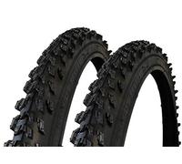 VDP Kenda K829 Lot de 2 peignes de vélo 24" - 24 x 1,95 (50-507) - Pneus crantés VTT - Trekking - Noir