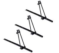 VDP Lot de 3 porte-vélos Orion + barres de toit Tema en acier compatibles avec Audi A6 4F (Berline 4 portes) 2004-2011