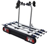 VDP Porte-vélos Race 4 Porte-vélos arrière 4 roues Attelage de remorque verrouillable rabattable avec Quick-Stop ALU