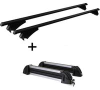 VDP Porte-vélos Tiger Alu XL + porte-skis/porte-snowboards/porte-skis alu 4 paires compatibles avec Land Rover pour Range Rover Evoque ab 11