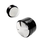 VDSRPSDLQ Porte-filtre à café sans fond de 54 mm for cafetières 870, 878 et 880, avec panier filtrant remplaçable, accessoires for barista et cuisine(53MM Dual Head Black)