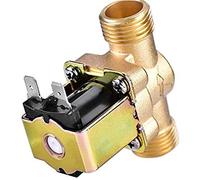 VDTOUJRDF G1/2 Pouces en Laiton Électrovanne Électrique N/C 12 v 24 220 G3/4 Eau Air Commutateur de Débit Entrée pour Chauffage Solaire Vanne Utile(220v,1/2Inch)