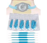 VducK Collier de Trachéotomie, Ceinture de Support de Tube de Trachéotomie, Tour de Cou Jetable pour laryngectomie, Emballé Individuellement, Dispositif Fixe de Trachéotomie, 5 Pièces