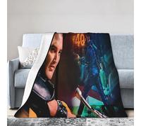 VDUCK Elvis Singer Presley Rock Couverture Ultra Douce en Micro Polaire, Couverture en Flanelle imprimée numériquement, Cadeau de Noël, d'anniversaire, Parfaite pour lit, canapé et Fauteuil，40"x30"
