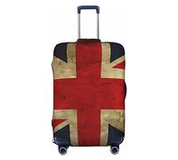 VducK Housse de bagage de voyage avec drapeau britannique pour valises de 45,7 à 81,3 cm, Noir , L, Ensemble de bagages