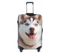 VducK Housse de bagage de voyage Husky Piquant Dog - Housse de protection tendance pour valise de 45,7 à 81,3 cm, Noir , M, Ensemble de bagages