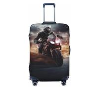 VducK Housse de bagage de voyage Man Ride A Motorcycle pour bagages de 45,7 à 81,3 cm, Noir , XL, Ensemble de bagages