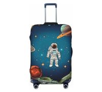 VducK Housse de bagage de voyage - Motif astronaute - Pour bagages de 45,7 à 81,3 cm, Noir , L, Ensemble de bagages