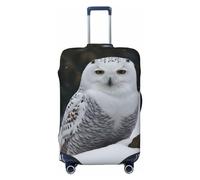 VducK Housse de bagage de voyage motif hibou des neiges pour valises de 45,7 à 81,3 cm, Noir , M, Ensemble de bagages