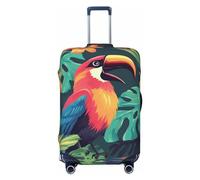 VducK Housse de bagage de voyage, motif oiseau tropical, Aloha, housse de protection pour valises de 45,7 à 81,3 cm, Noir , XL, Ensemble de bagages