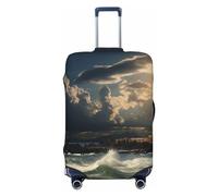 VducK Housse de bagage de voyage Old Lighthouse by The Sea pour valises de 45,7 à 81,3 cm, Noir , L, Ensemble de bagages