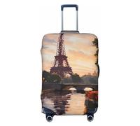 VducK Housse de bagage de voyage Paris paysage nature pour valises de 45,7 à 81,3 cm, Noir , L, Ensemble de bagages