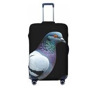 VducK Housse de bagage de voyage Pigeon pour valises de 45,7 à 81,3 cm, Noir , XL, Ensemble de bagages