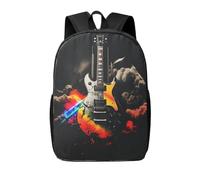 VducK Sac à dos de voyage léger et décontracté pour ordinateur portable en toile avec musique rock, Musique rock, taille unique