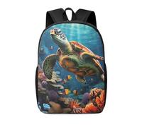 VducK Sac à dos décontracté pour femme et homme, motif tortues de mer, sac à dos de randonnée, sac de voyage en plein air, Tortues de mer Diamant, taille unique