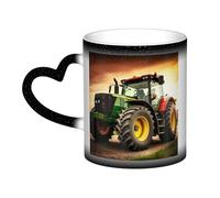 VducK Tasse à café en céramique imprimée sur le thème du tracteur, tasse à café, tasse à café magique, tasse à thé magique