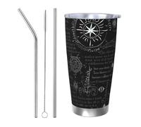 VducK Tasse de voyage Supernatural de 591 ml avec couvercle étanche, réutilisable, tasse à café de voyage pour le chaud et le froid