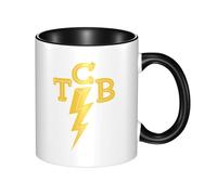VDUCK Tasse en céramique double couleur de la chanteuse Elvis Presley Rock, tasse en céramique double couleur, passe au micro-ondes et au lave-vaisselle.