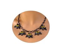 vdwv Collier gothique d'Halloween pour femme avec pendentif en perles de sang de vampire - Collier créatif citrouille fantôme pour sorcière - Accessoires de fête d'Halloween, adjustable, Résine, Pas
