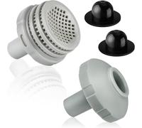 VDYXEW Kits de connecteur de jet d'eau de piscine avec filtre de sortie de piscine de 3,2 cm, buse d'entrée et bouchon de piscine, pièce de rechange pour piscines hors sol Intex/Coleman/Bestway