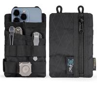 VE3 Tool Pouch Pocket Organizer,Multifonction Durable Nylon Tool Loop Pouch avec 4 Rangement EDC Pochette de Uutils pour Lampe de Poche,Téléphone Portable.[L42]