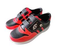 VEACAM Chaussures de Bowling pour Hommes, Unisexe Souple Coulissant Semelle antidérapante intérieur Bol Chaussures Confortable entraînement athlétique Sport Baskets,Rouge,42 EU