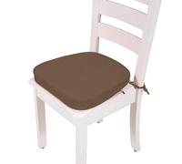 VEAI Coussins de Chaise avec Liens - 40x38/43x40cm Galette de Chaise Lavables et antidérapants - pour l'intérieur et l'extérieur - pour Tabourets, Chaises, Bancs et Sols(18,40x38x5cm)