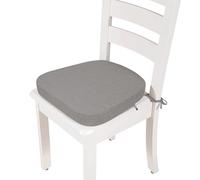 VEAI Coussins de Chaise avec Liens - 40x38/43x40cm Galette de Chaise Lavables et antidérapants - pour l'intérieur et l'extérieur - pour Tabourets, Chaises, Bancs et Sols(4,43x40x8cm)