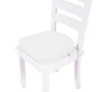 VEAI Coussins de Chaise avec Liens - 40x38/43x40cm Galette de Chaise Lavables et antidérapants - pour l'intérieur et l'extérieur - pour Tabourets, Chaises, Bancs et Sols(28,43x40x8cm)