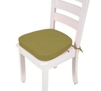 VEAI Coussins de Chaise avec Liens - 40x38/43x40cm Galette de Chaise Lavables et antidérapants - pour l'intérieur et l'extérieur - pour Tabourets, Chaises, Bancs et Sols(15,40x38x8cm)