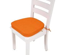 VEAI Coussins de Chaise avec Liens - 40x38/43x40cm Galette de Chaise Lavables et antidérapants - pour l'intérieur et l'extérieur - pour Tabourets, Chaises, Bancs et Sols(23,43x42x5cm)