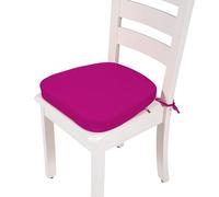 VEAI Coussins de Chaise avec Liens - 40x38/43x40cm Galette de Chaise Lavables et antidérapants - pour l'intérieur et l'extérieur - pour Tabourets, Chaises, Bancs et Sols(11,43x42x8cm)